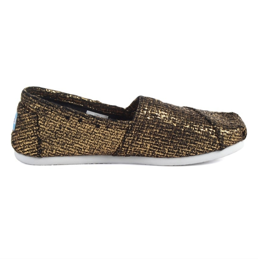 TOMS for Women: Classic Bronze/Gold GlitterĀ Slip on Shoe sz 6 - Picture 7 of 10